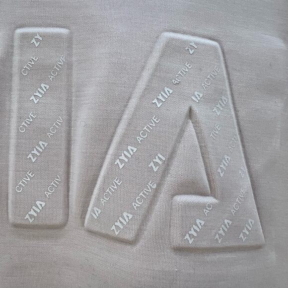 Zyia Active Sweatshirt Women's M Ballet Pink Logo Long Sleeve Athleisure Fit - Picture 8 of 10